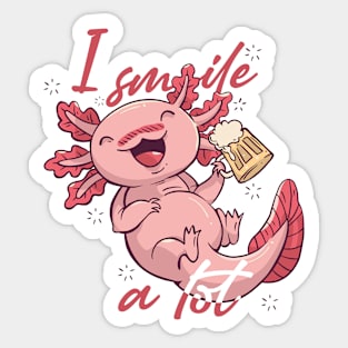 fearless axolotl Sticker